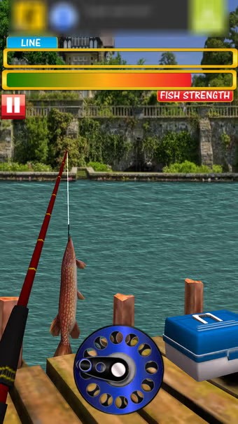 Real Fishing 3D mobile game screenshot